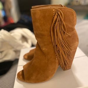 Dolce Vita Mazarine Dark Saddle Suede Bootie sz 10
